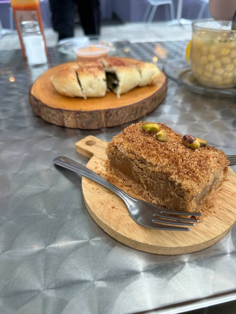 Iraqi tea and desserts served at Family Café